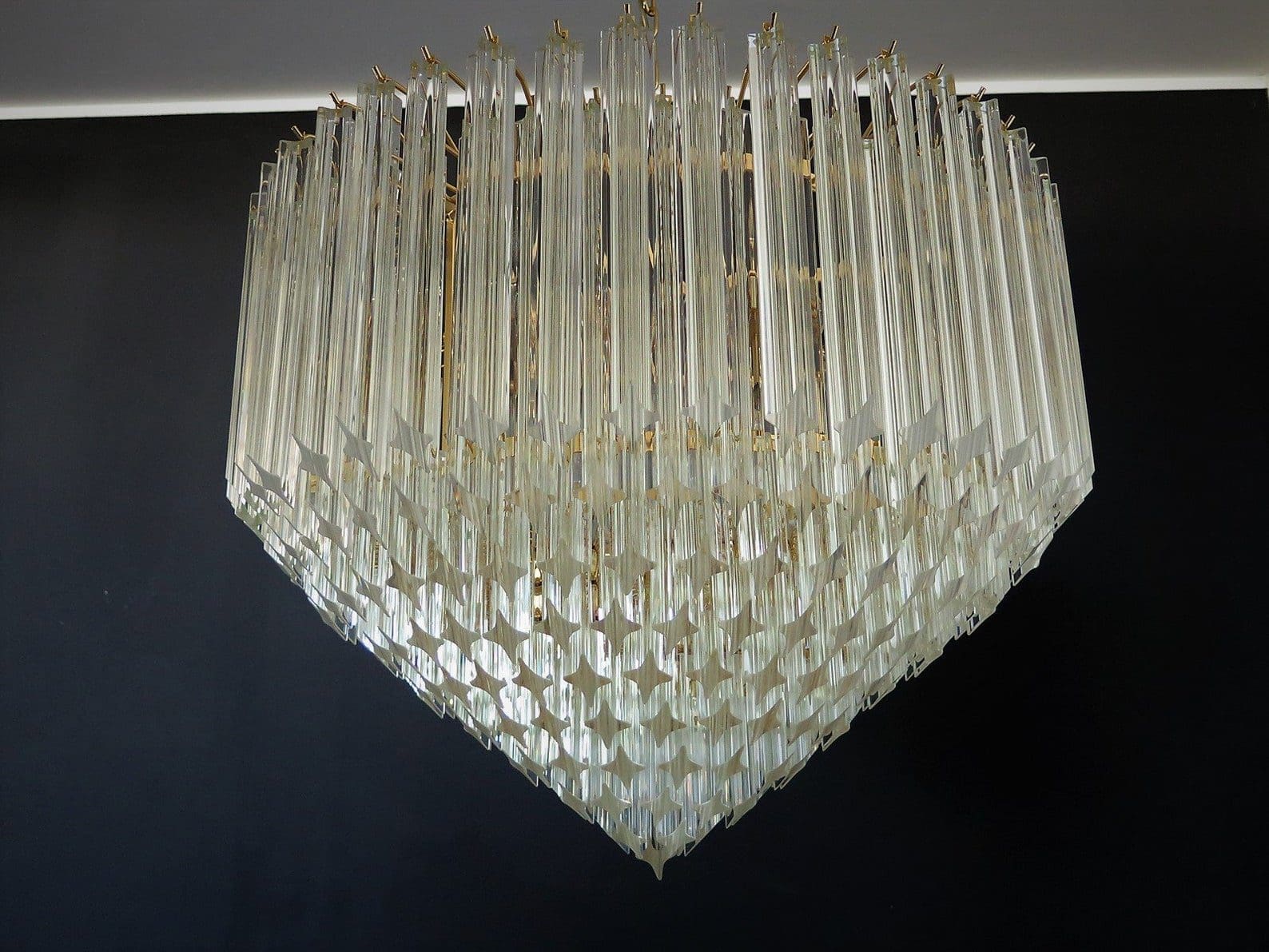 Murano Chandelier – Quadriedri – 265 prisms – Transparent - Image 5