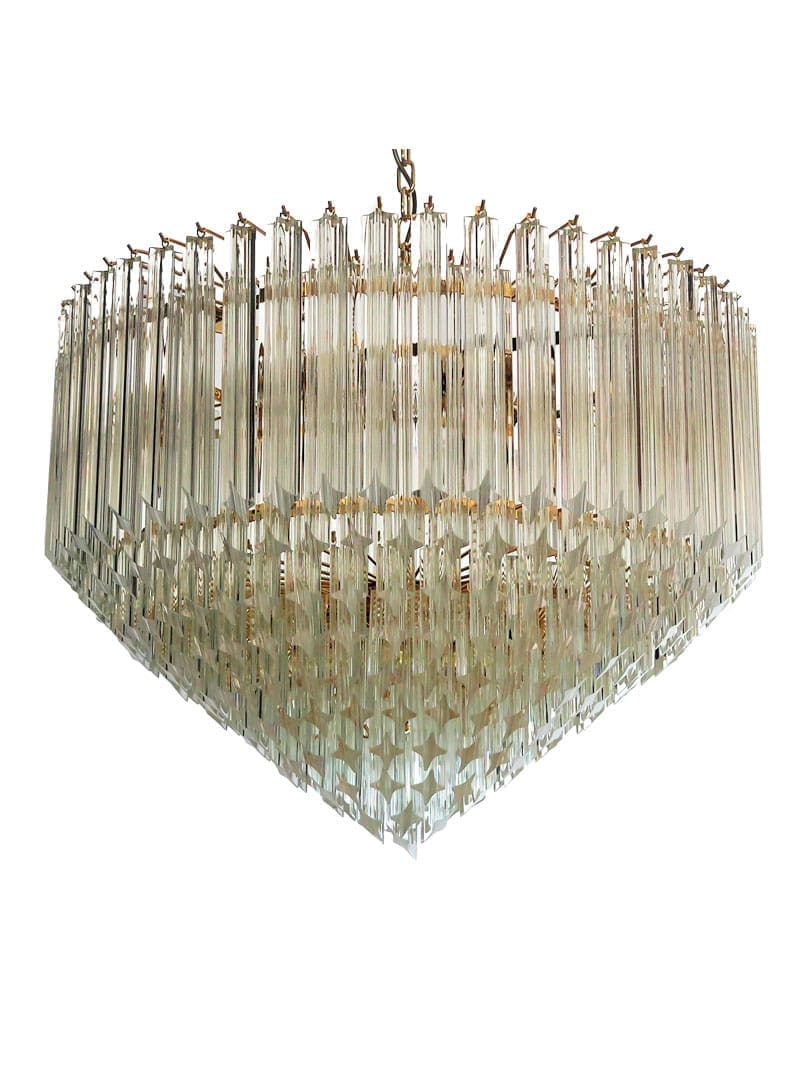 Murano Chandelier – Quadriedri – 265 prisms – Transparent - Image 8
