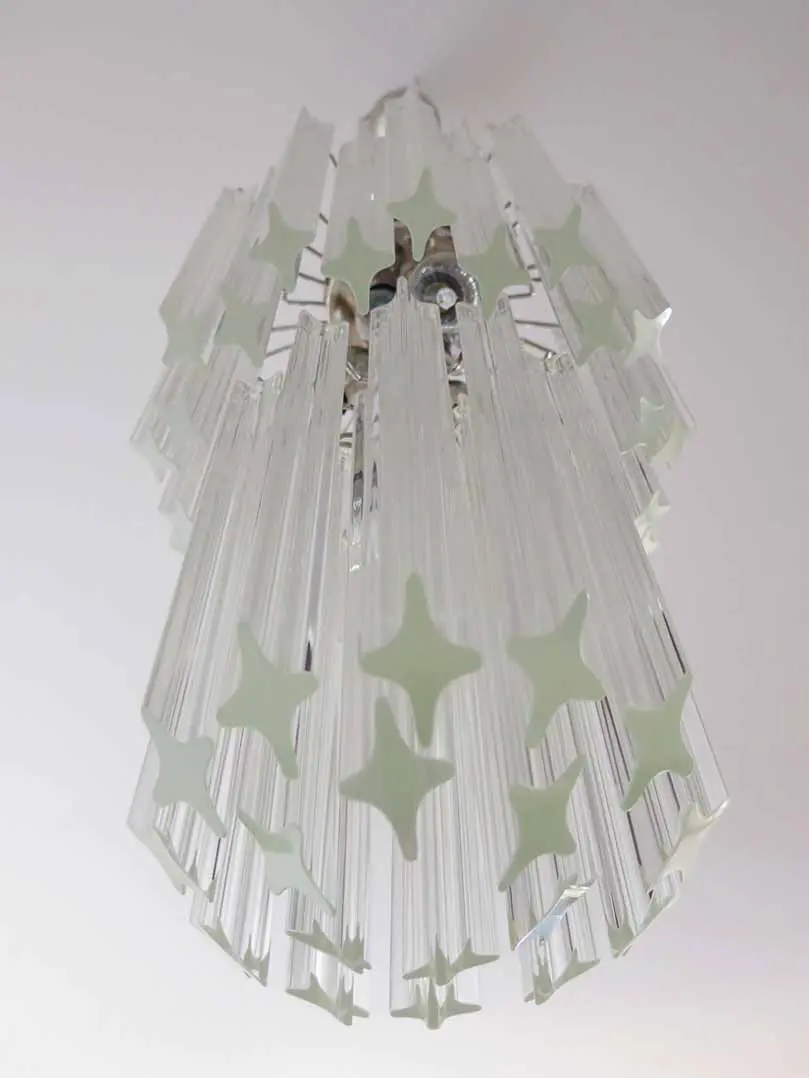 Murano Chandelier – Quadriedri – 46 prisms – Transparent - Image 2