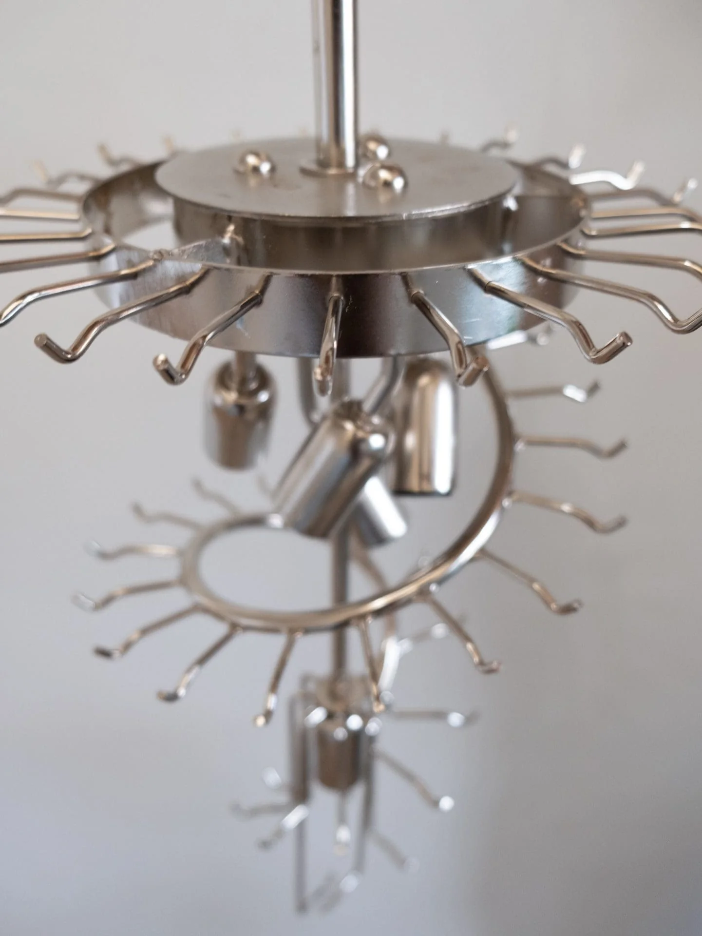 Murano Chandelier – Spiral – 54 prisms – Pink - Image 15