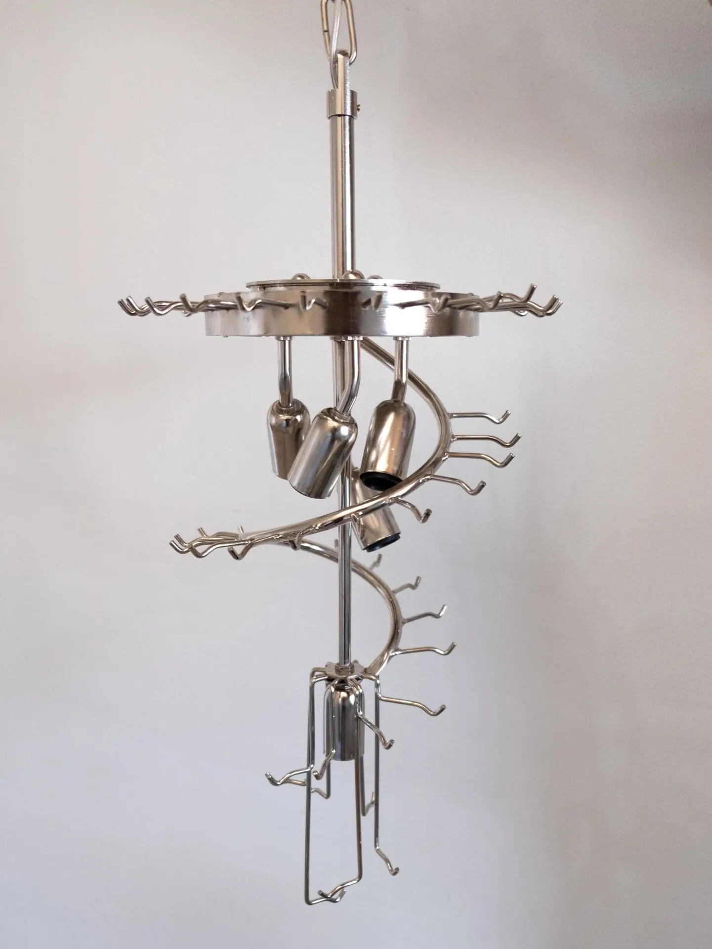 Murano Chandelier – Spiral – 54 prisms – Smoked - Image 3