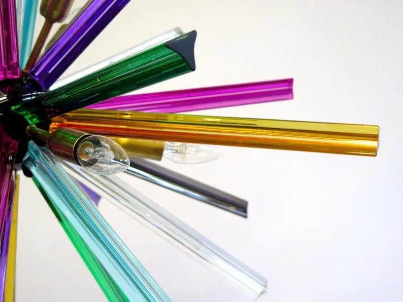 Murano Chandelier – Sputnik – 30 prisms – Multi - Image 4