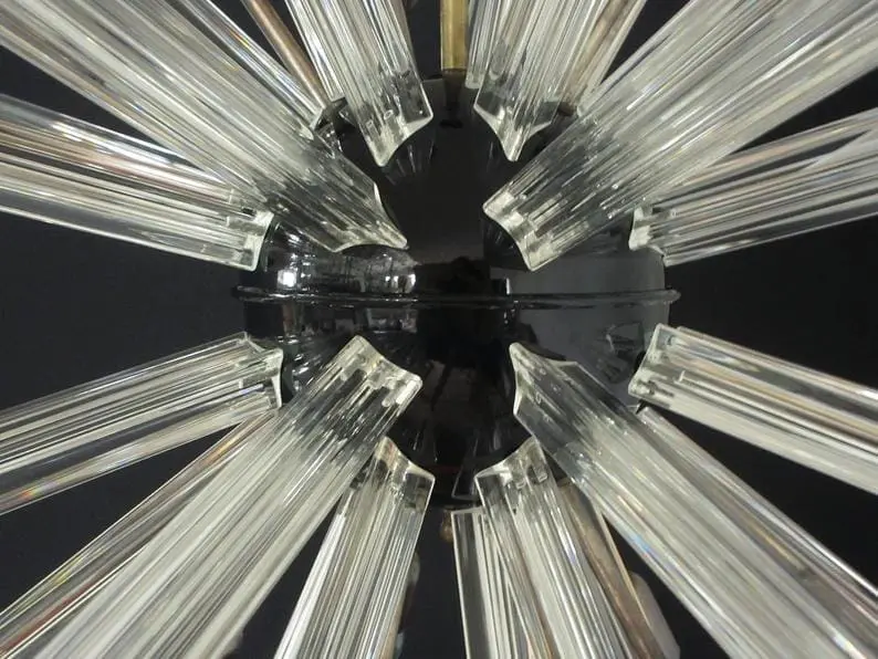 Murano Chandelier – Sputnik – 50 prisms – Transparent - Image 4