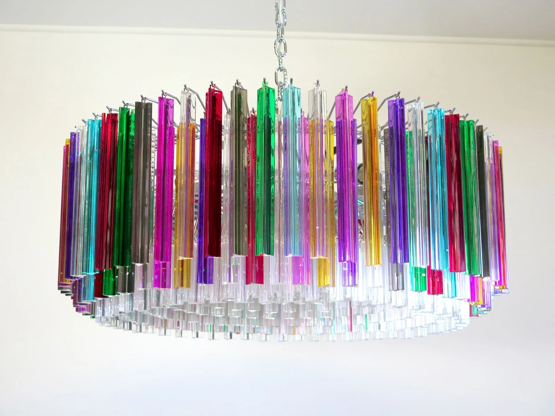 Murano Chandelier – Triedri Round – 391 prisms – Multi - Image 11