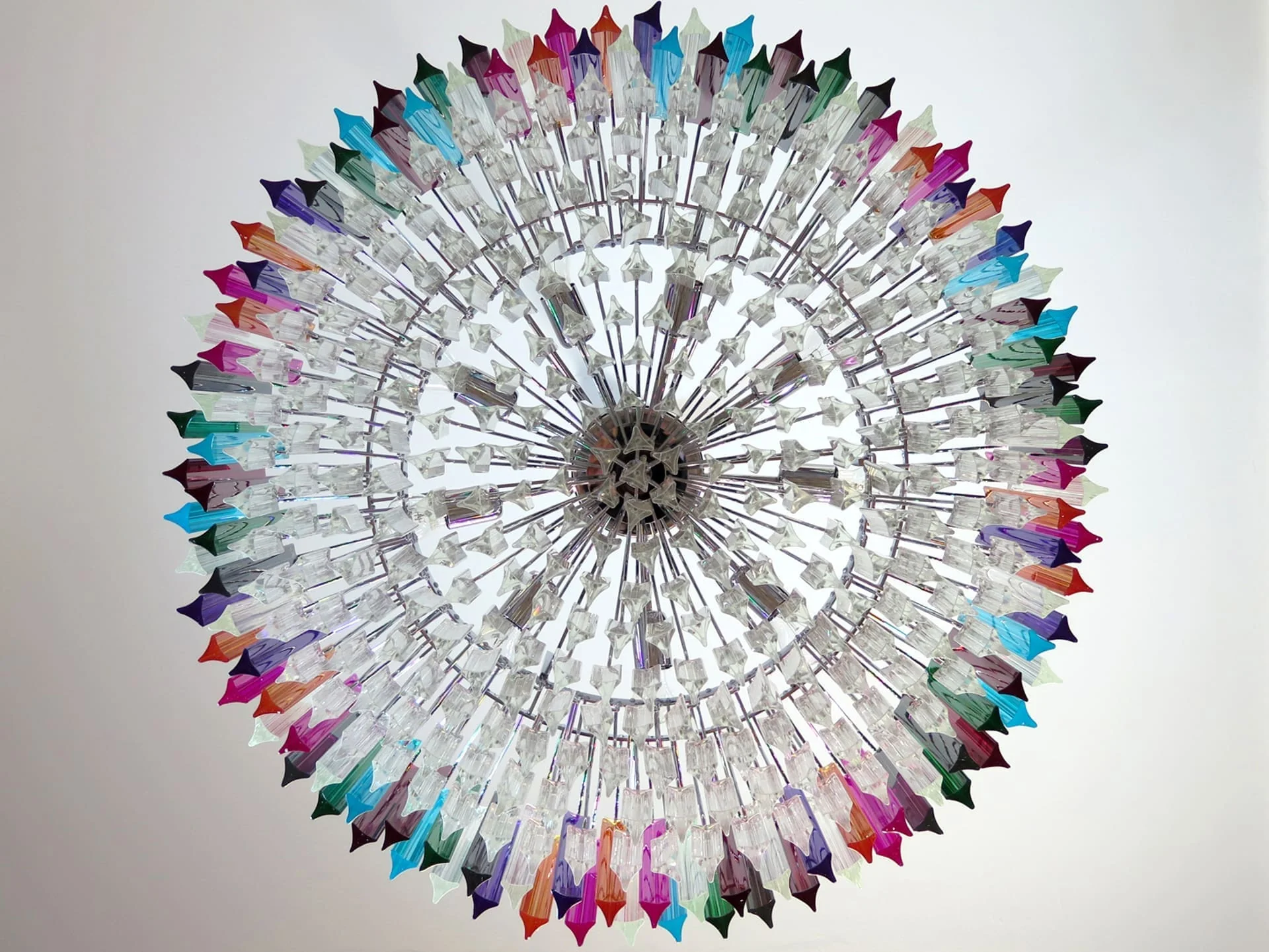 Murano Chandelier – Triedri Round – 391 prisms – Multi - Image 7
