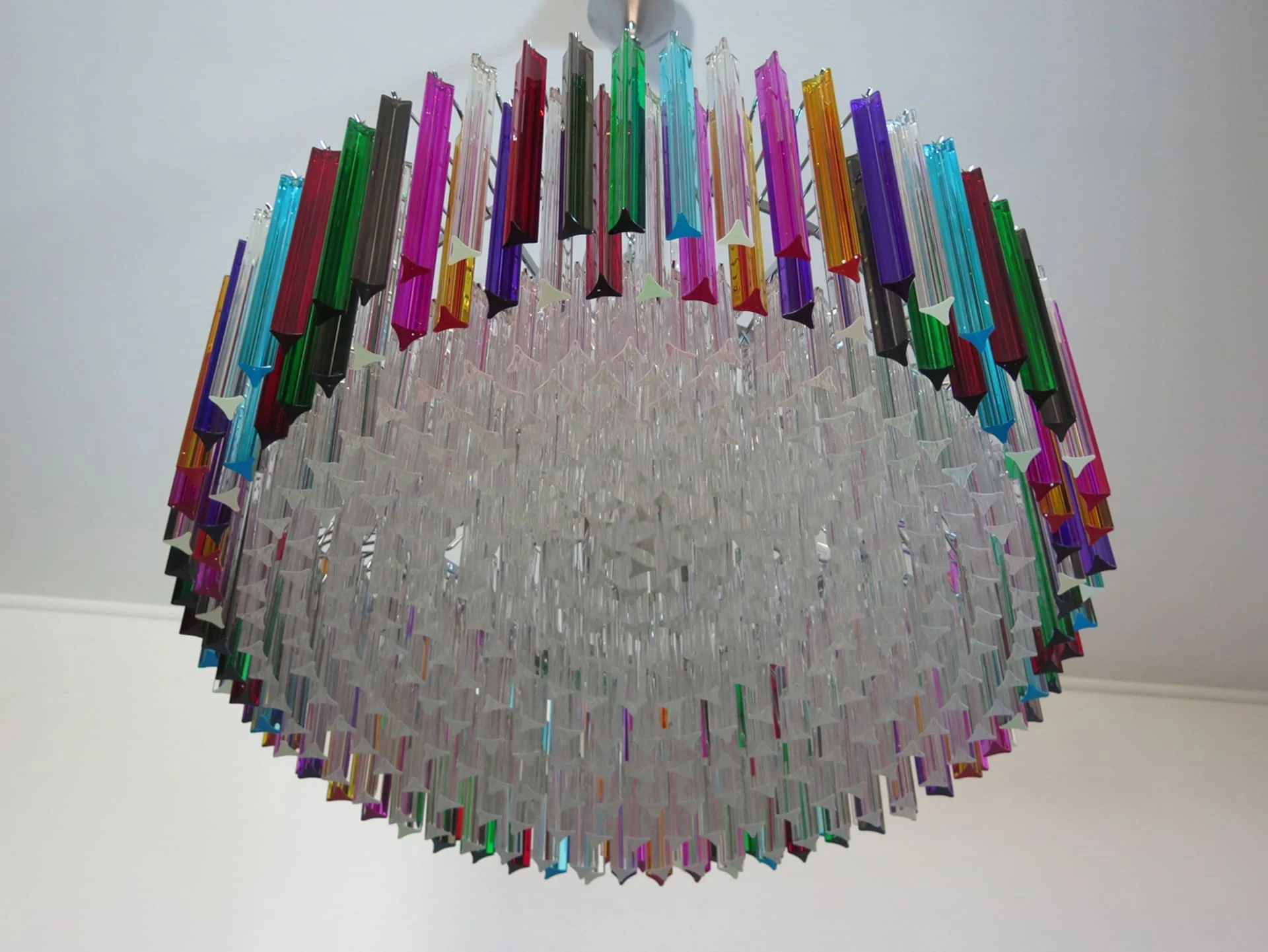 Murano Chandelier – Triedri Round – 391 prisms – Multi - Image 9