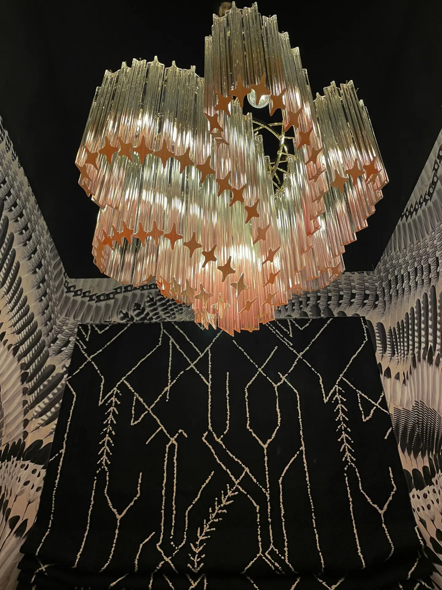 Murano Chandelier – Viennetta -114 prisms – Pink - Image 2
