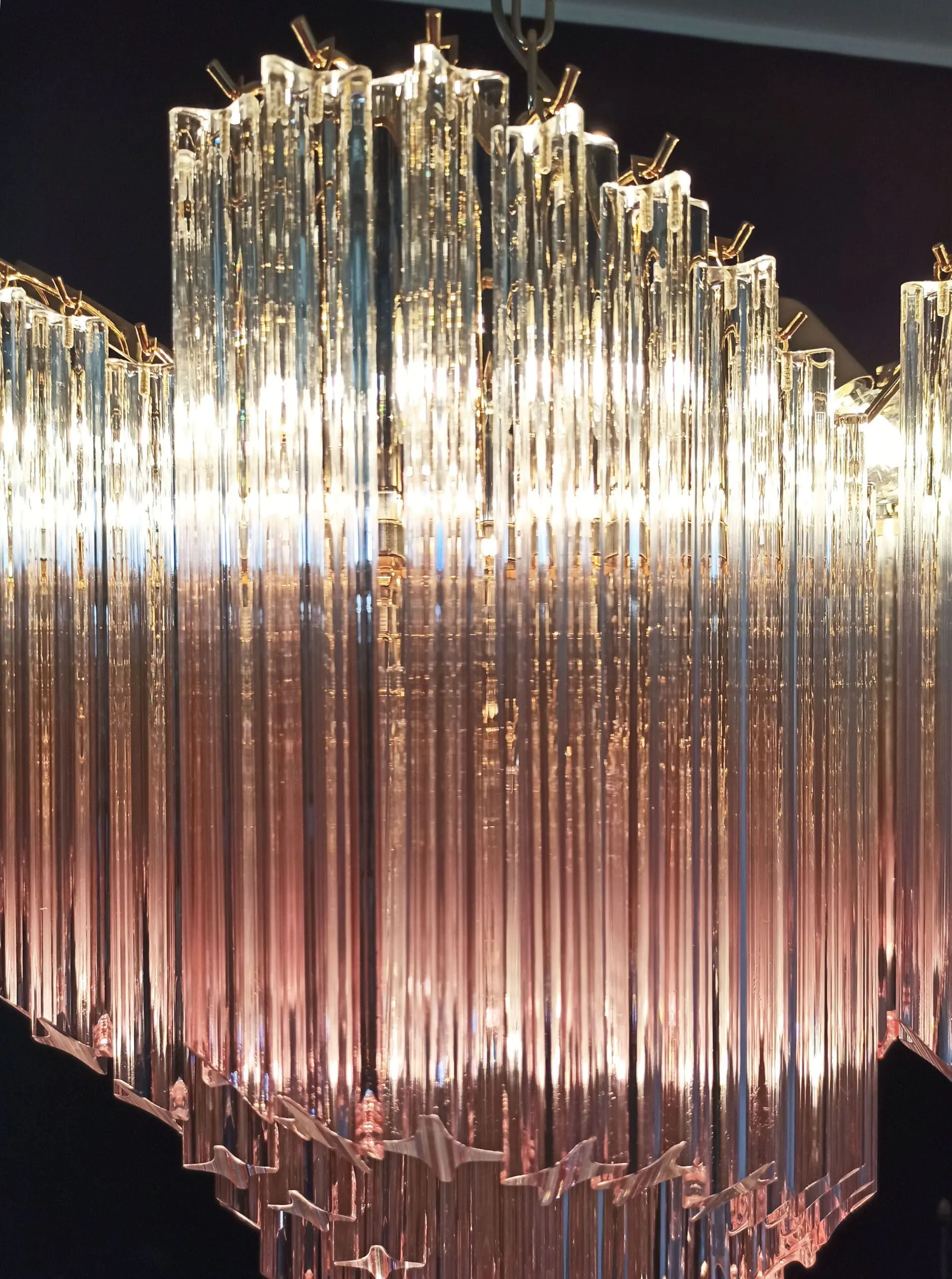 Murano Chandelier – Viennetta -114 prisms – Pink - Image 6
