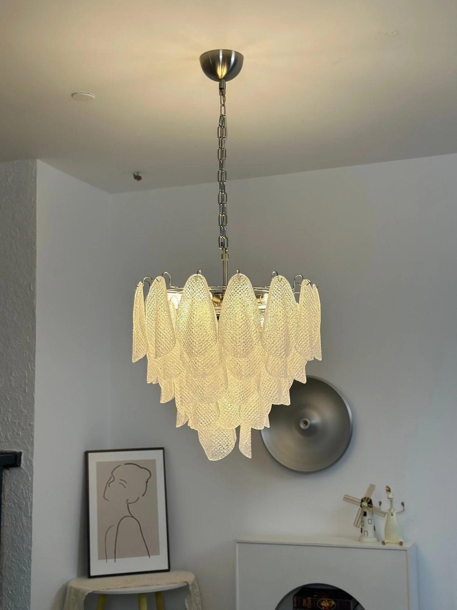 Murano Glass Teardrop Chandelier - Image 7