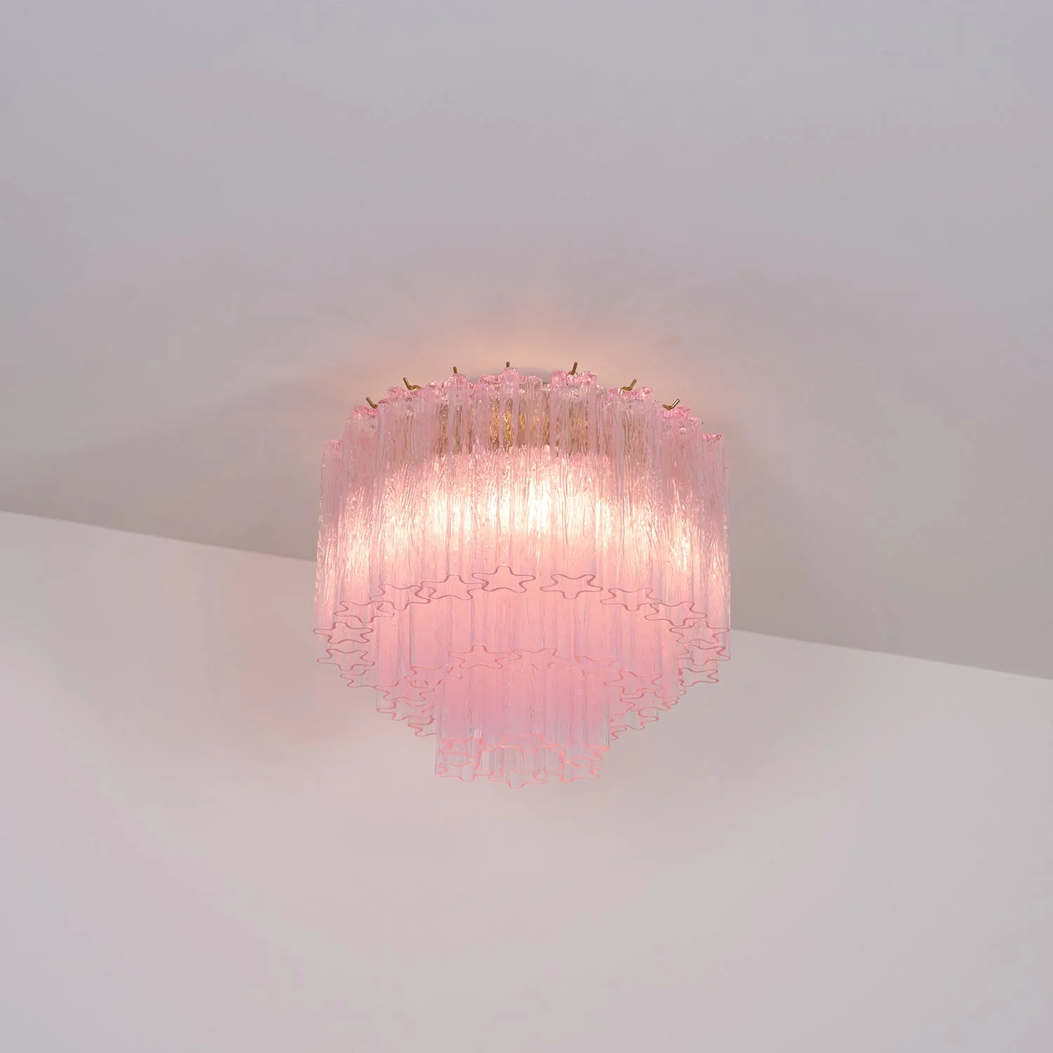 Murano Pink Glass Ceiling Light - Image 11