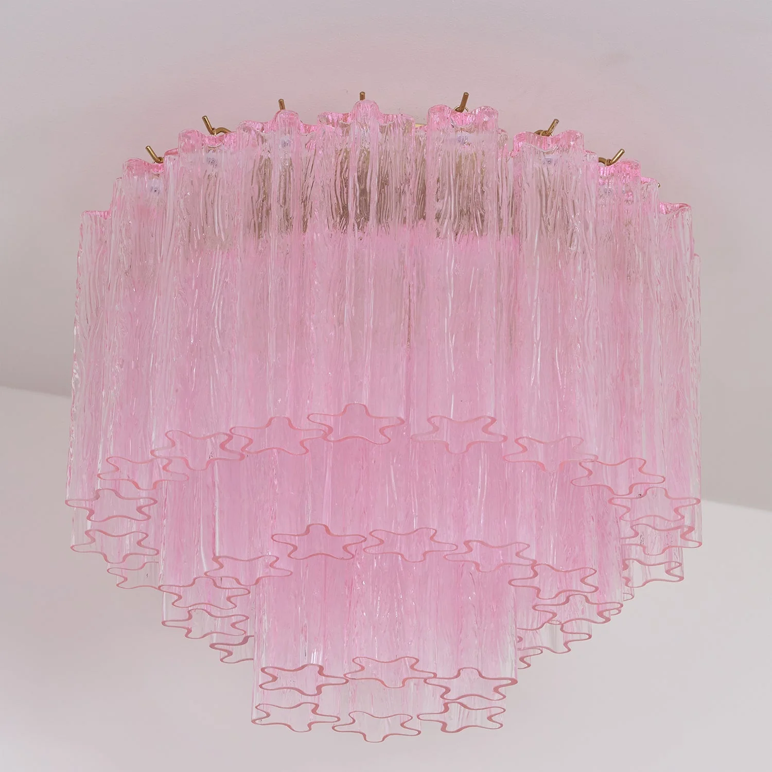 Murano Pink Glass Ceiling Light - Image 13