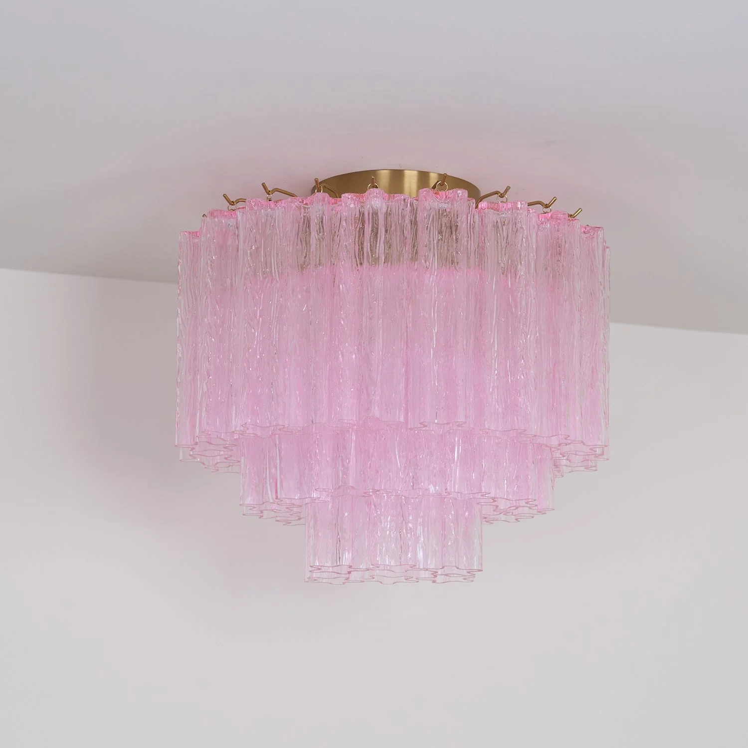Murano Pink Glass Ceiling Light - Image 14