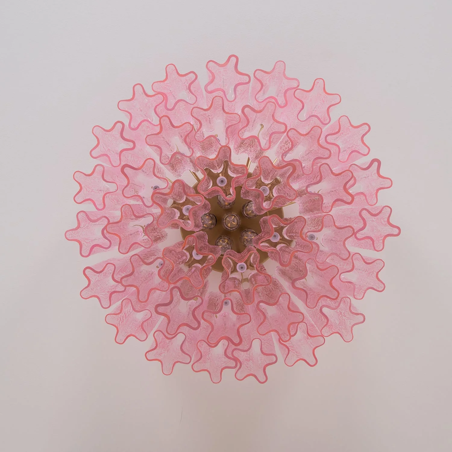 Murano Pink Glass Ceiling Light - Image 15