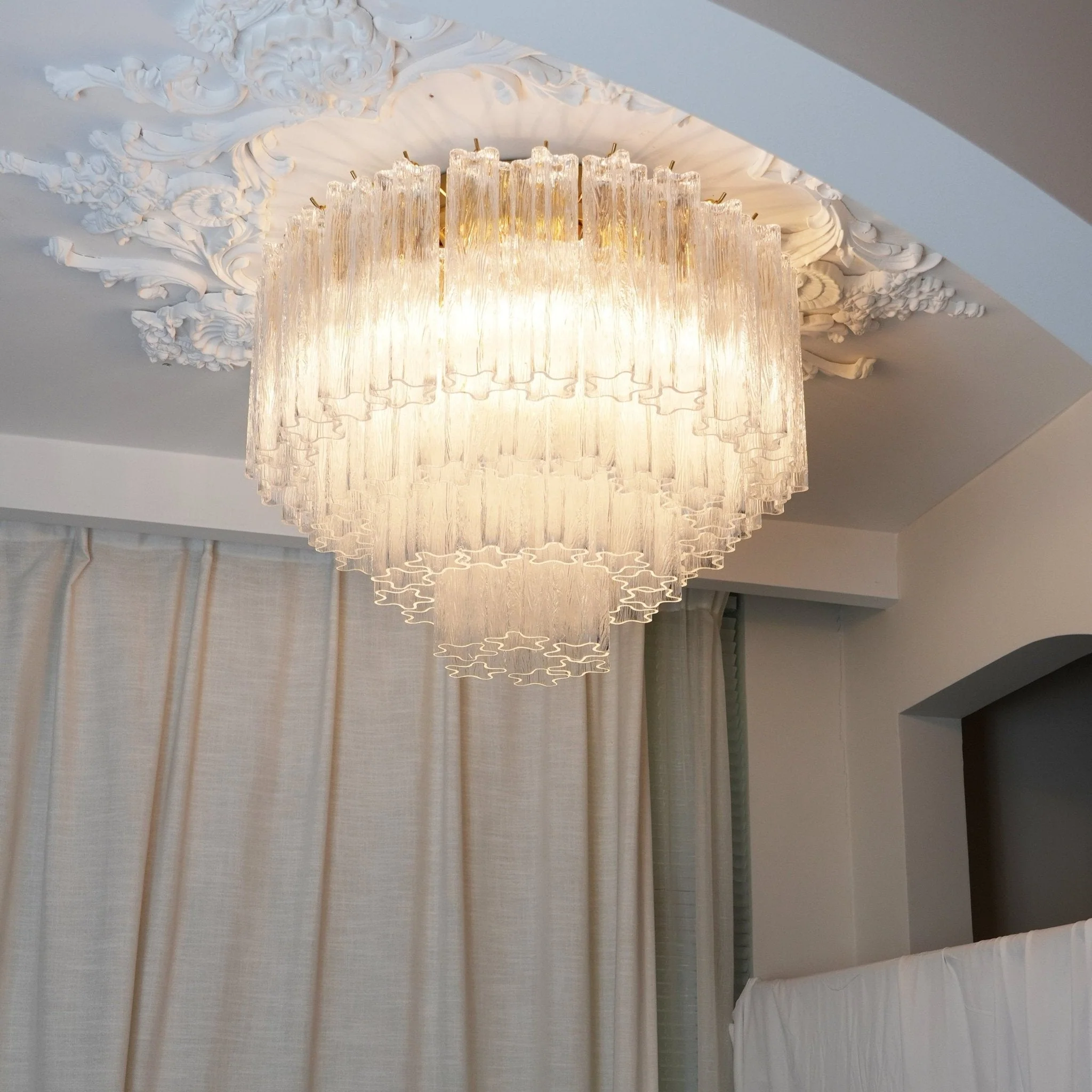 Murano Pink Glass Ceiling Light - Image 16
