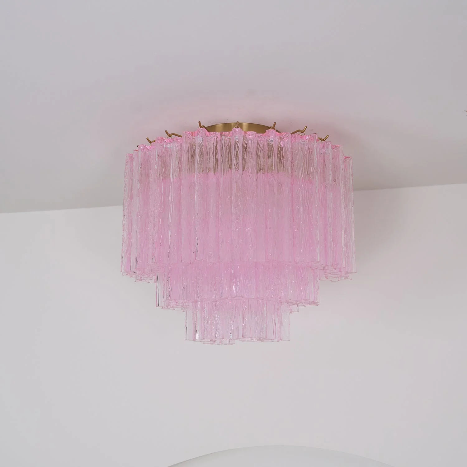 Murano Pink Glass Ceiling Light - Image 18