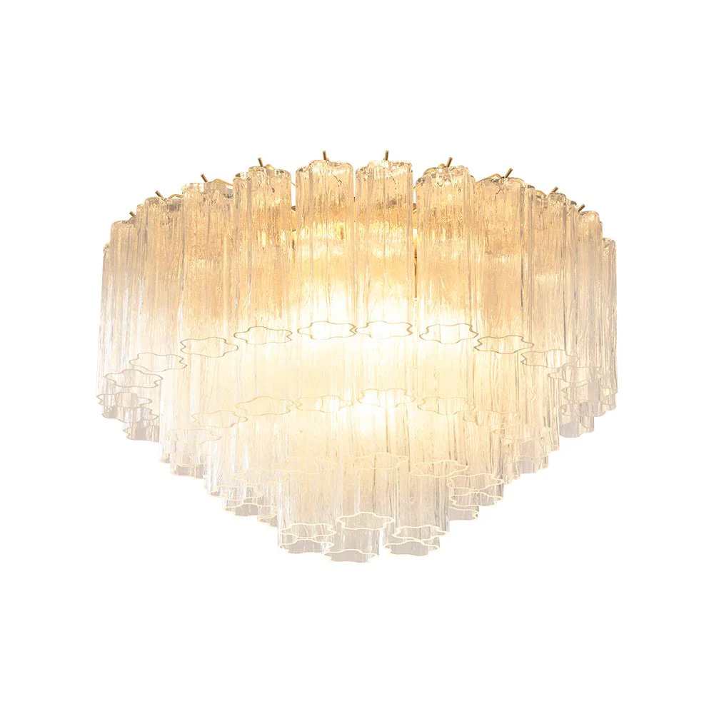 Murano Pink Glass Ceiling Light - Image 2