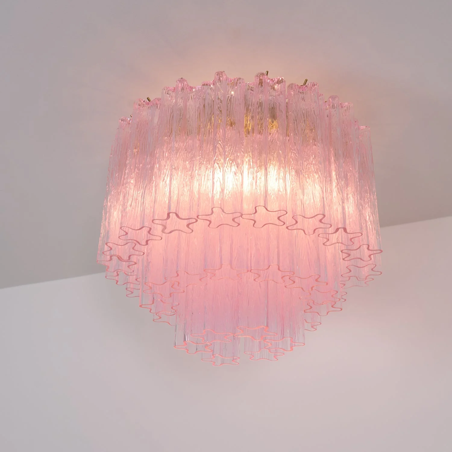 Murano Pink Glass Ceiling Light - Image 20