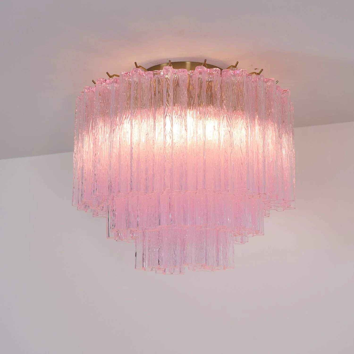 Murano Pink Glass Ceiling Light - Image 22