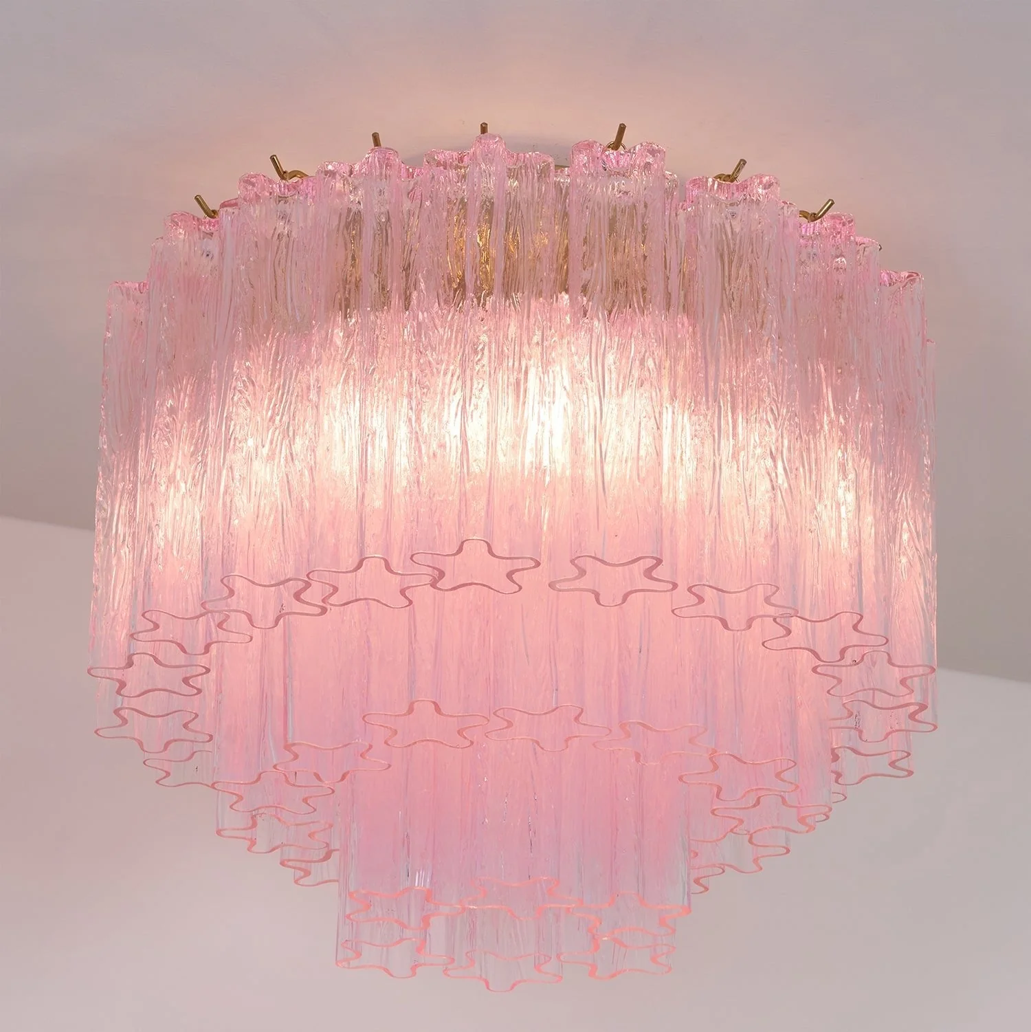 Murano Pink Glass Ceiling Light - Image 23