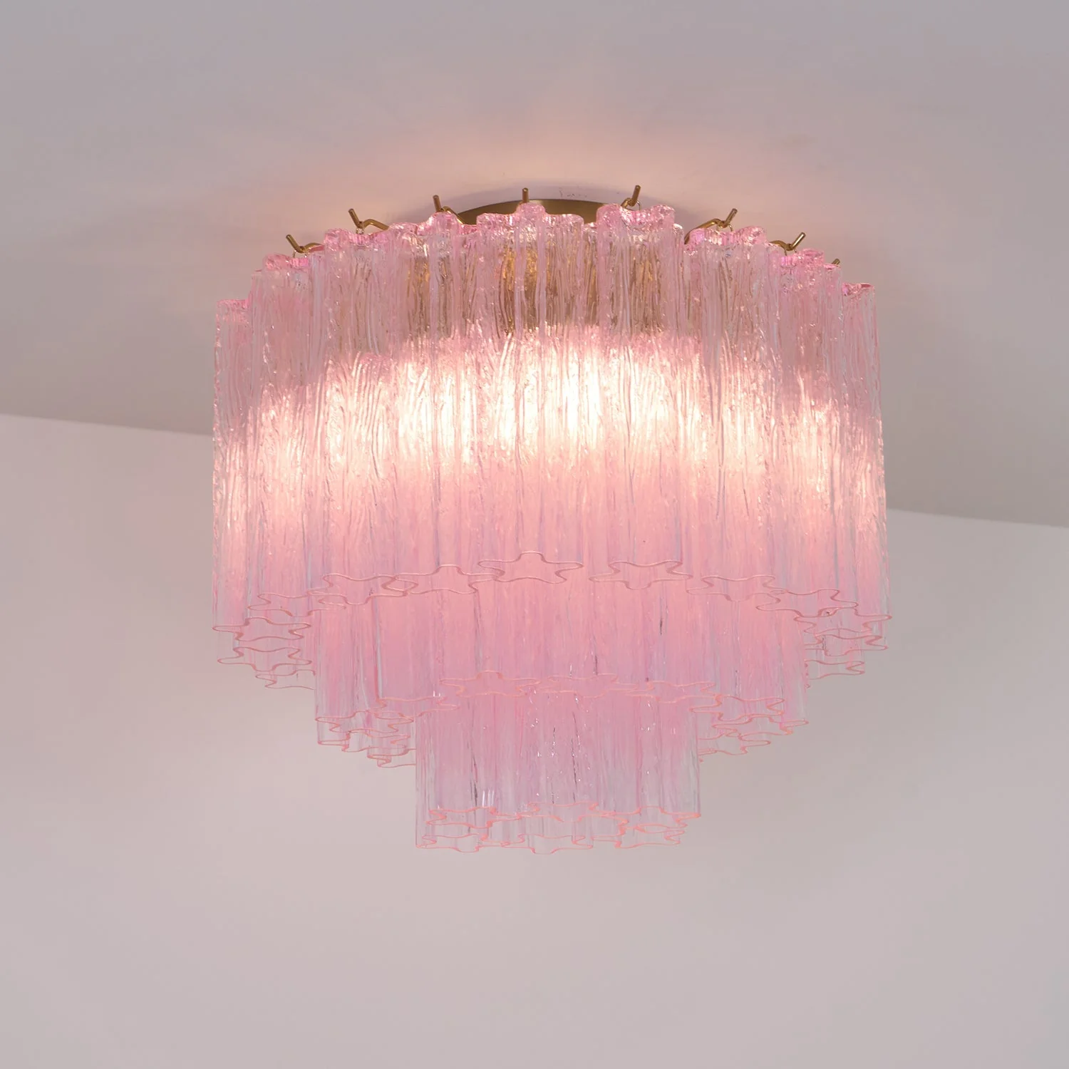 Murano Pink Glass Ceiling Light - Image 26