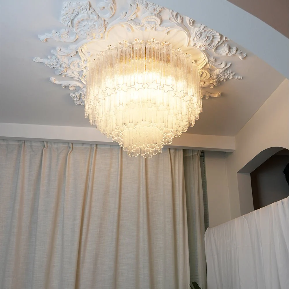 Murano Pink Glass Ceiling Light - Image 28