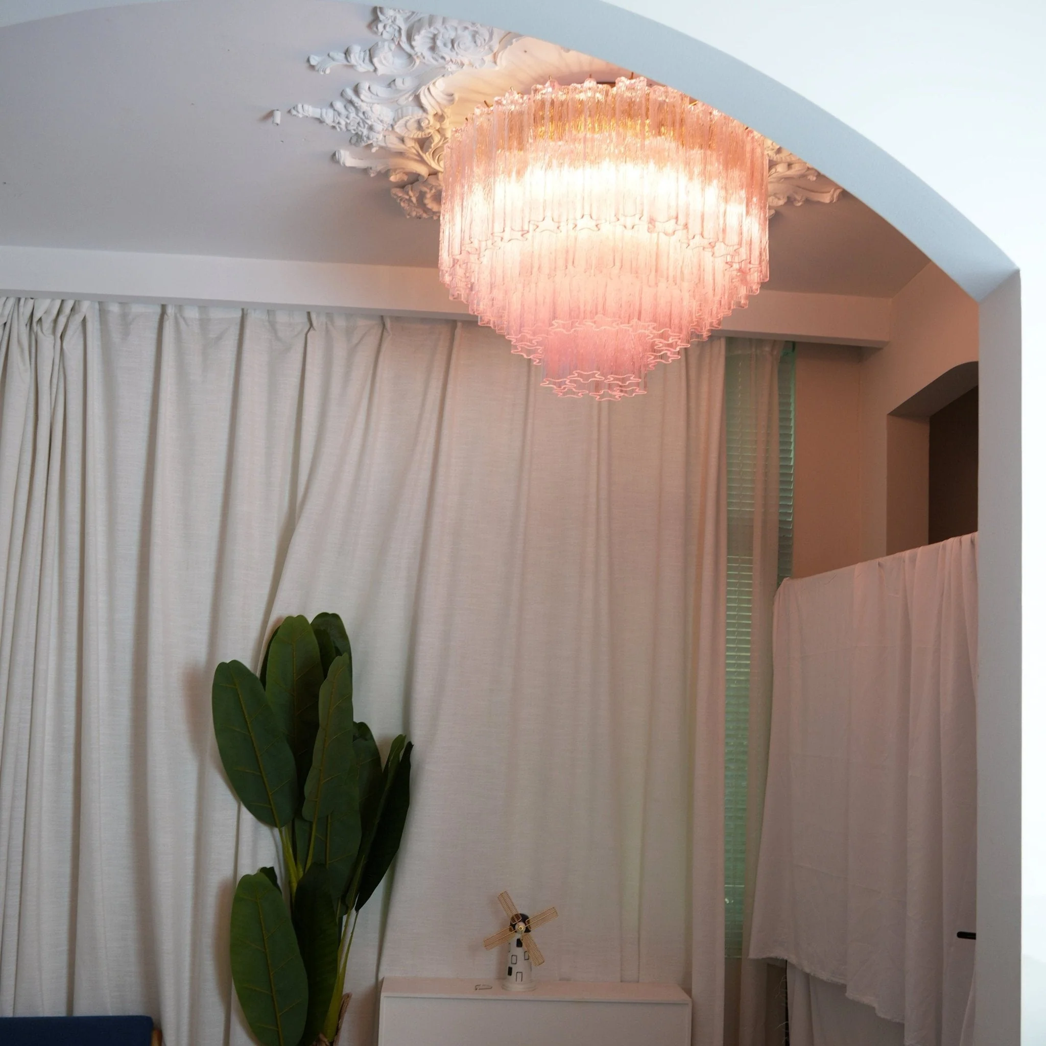 Murano Pink Glass Ceiling Light - Image 38