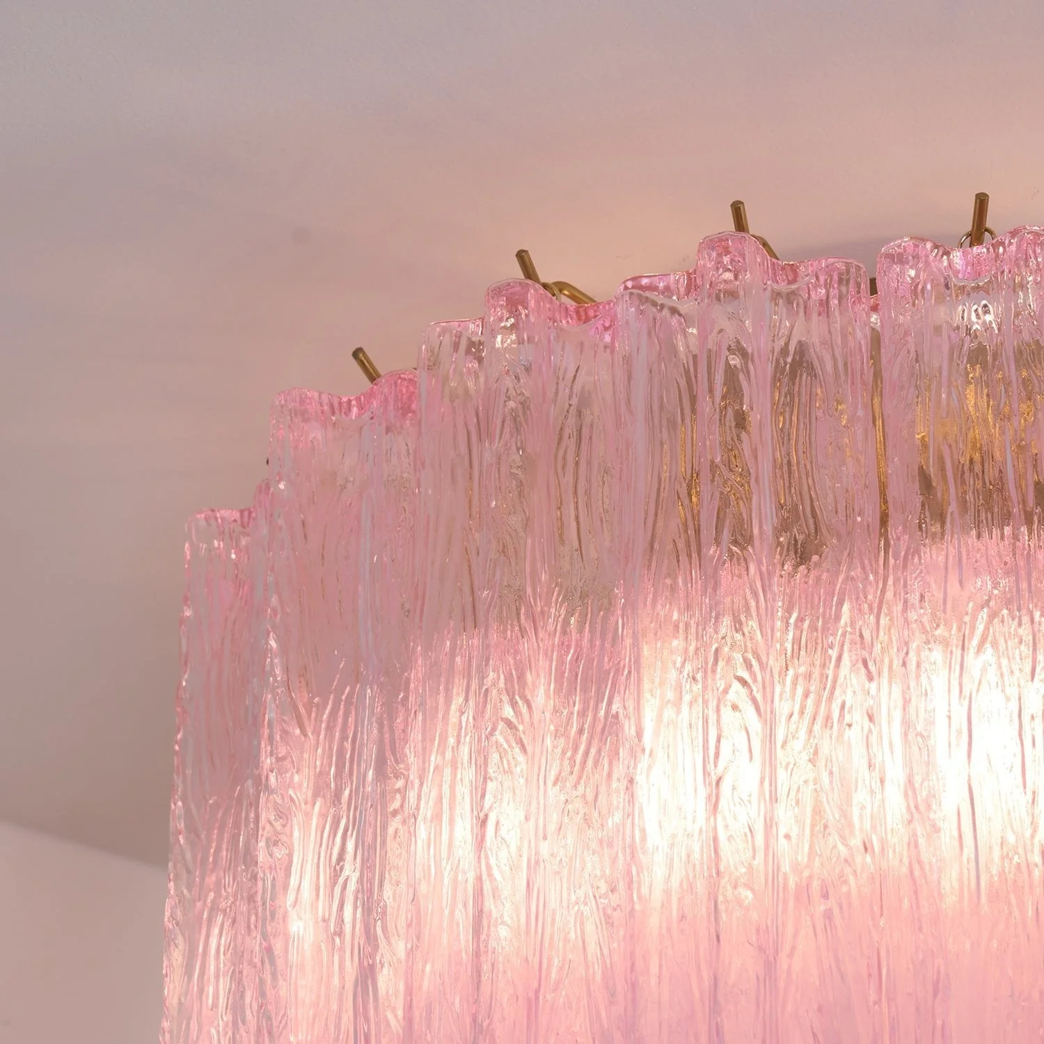 Murano Pink Glass Ceiling Light - Image 44