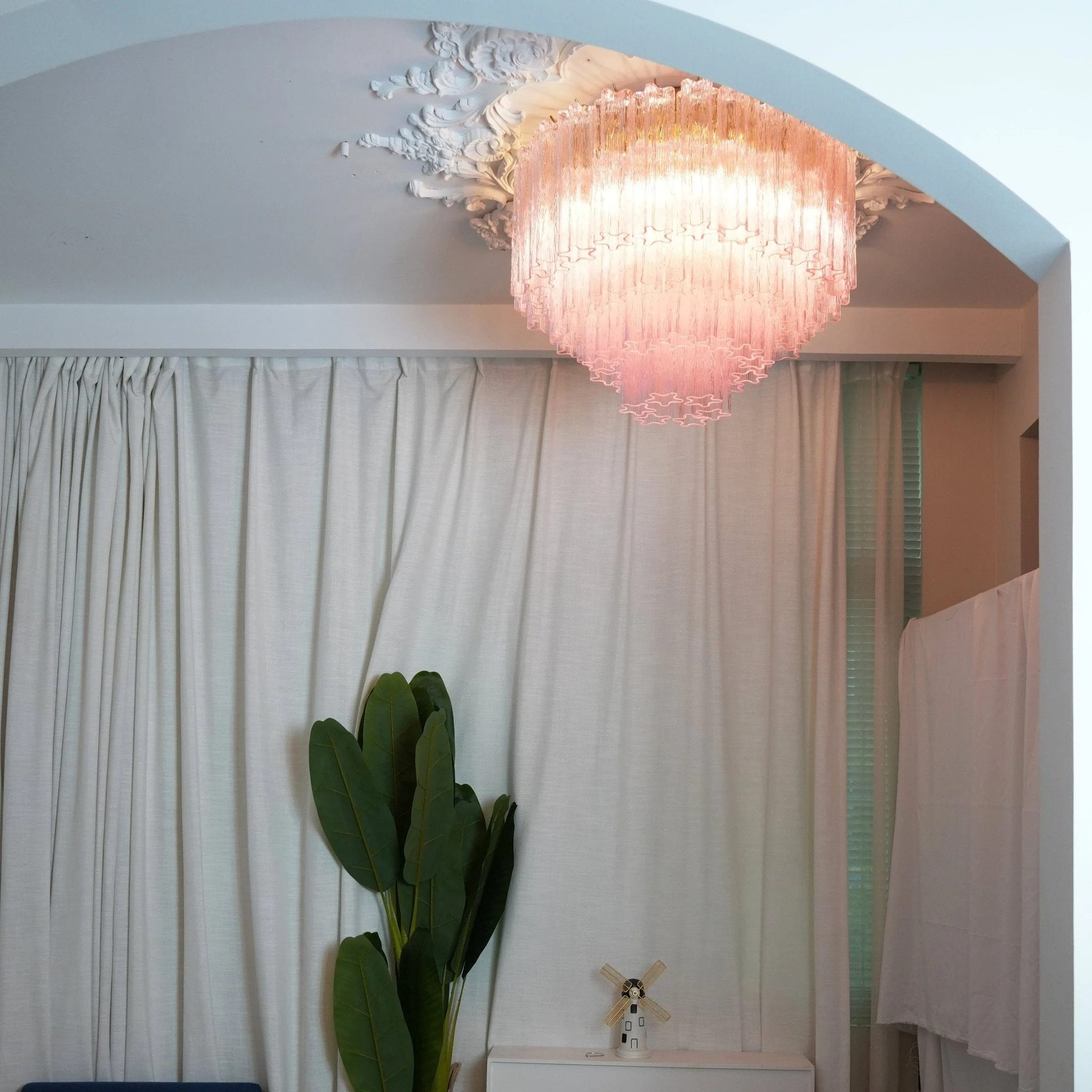 Murano Pink Glass Ceiling Light - Image 46
