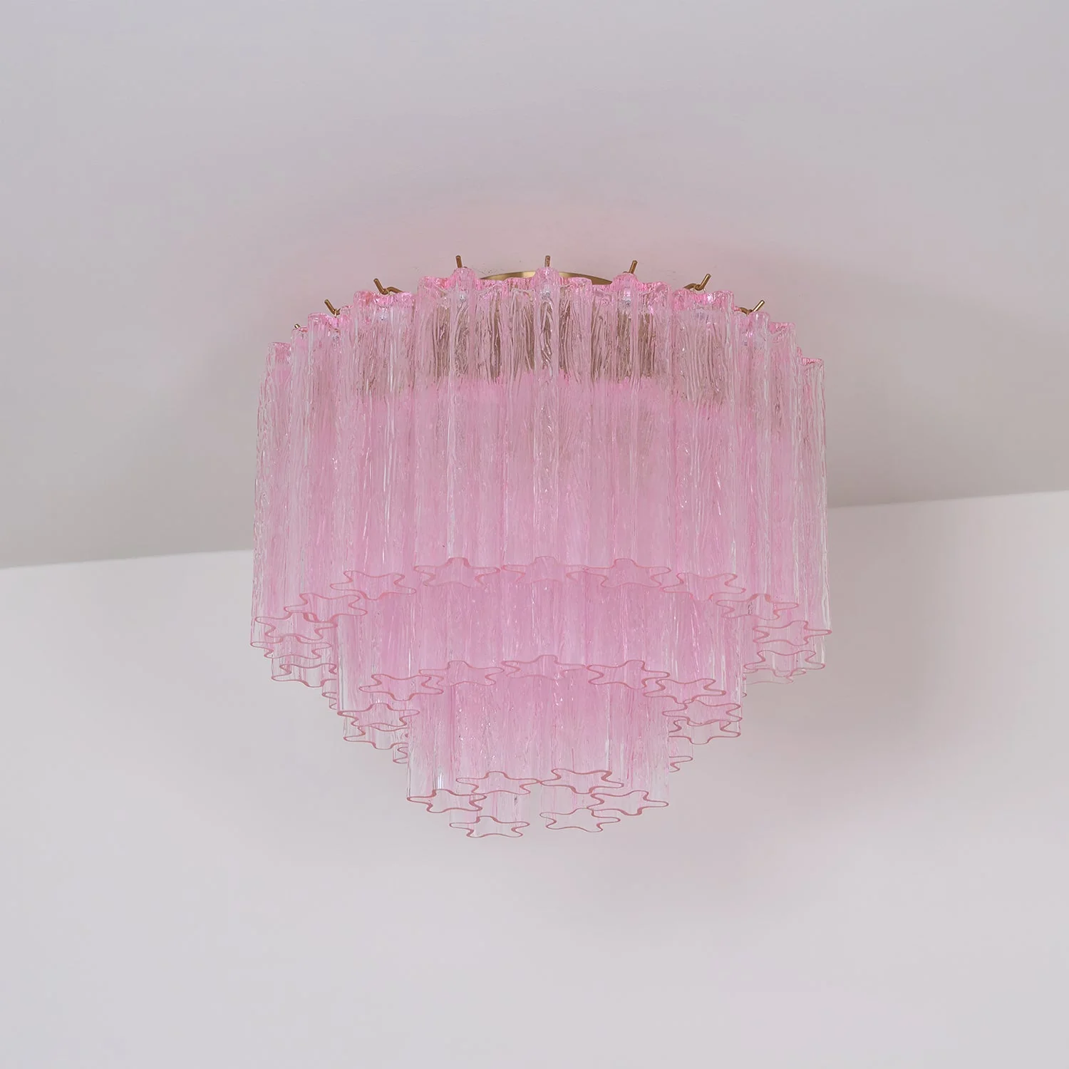 Murano Pink Glass Ceiling Light - Image 5