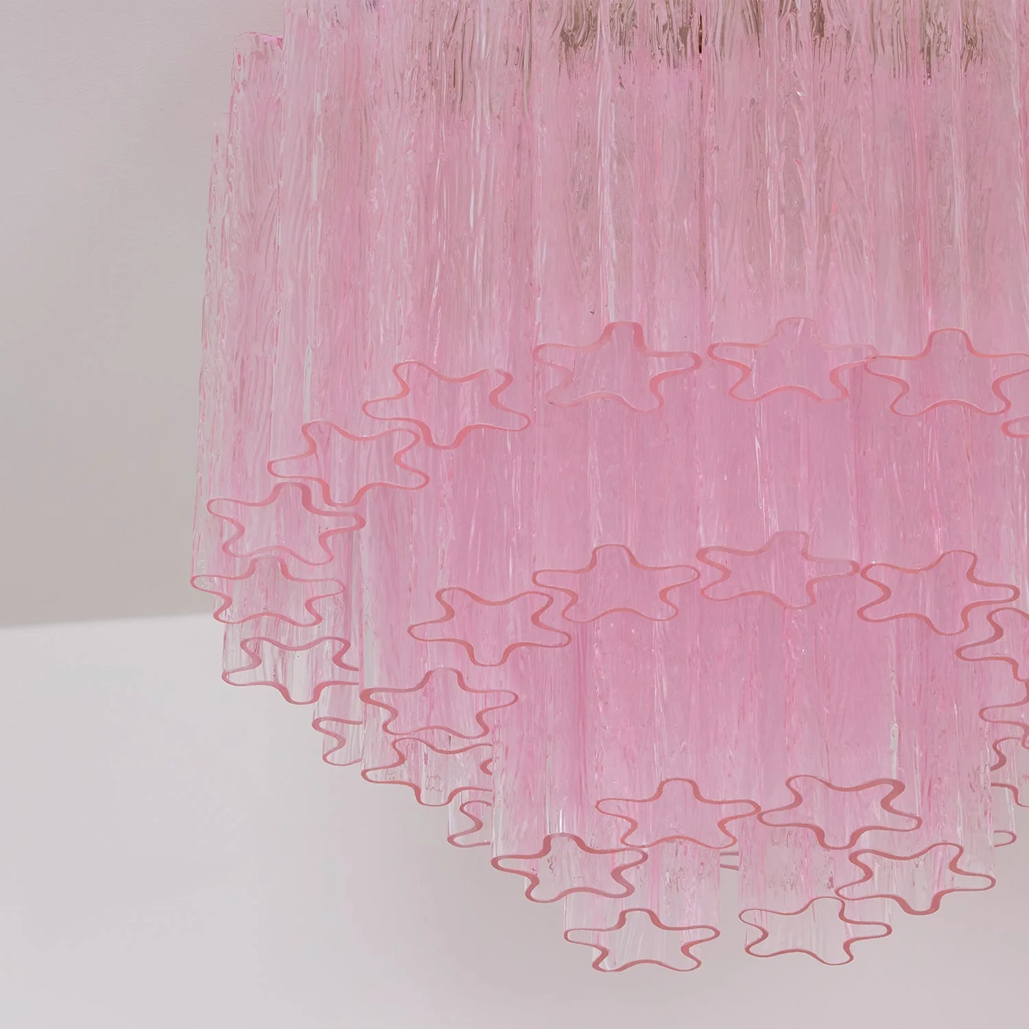 Murano Pink Glass Ceiling Light - Image 9