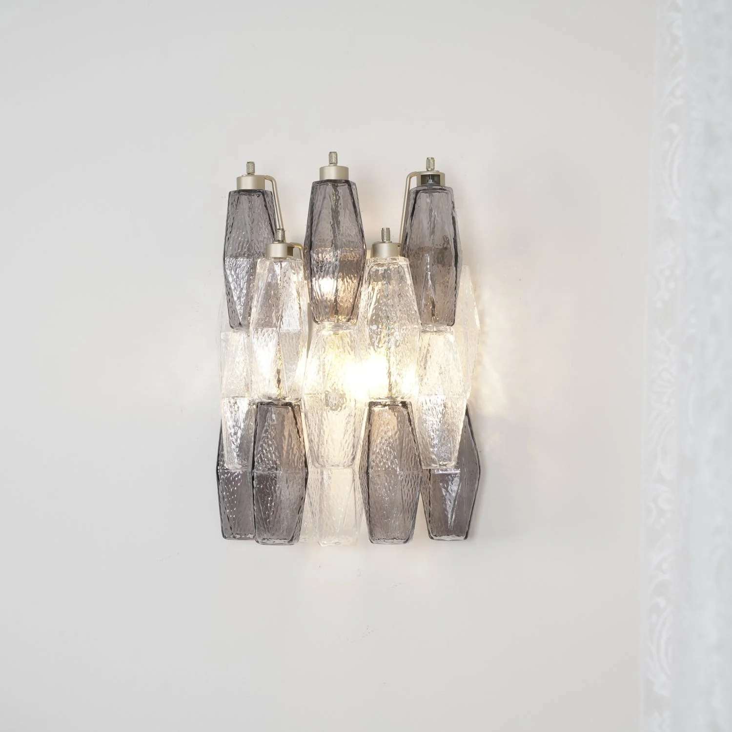 Murano Rhombus Glass Wall Lamp - Image 4