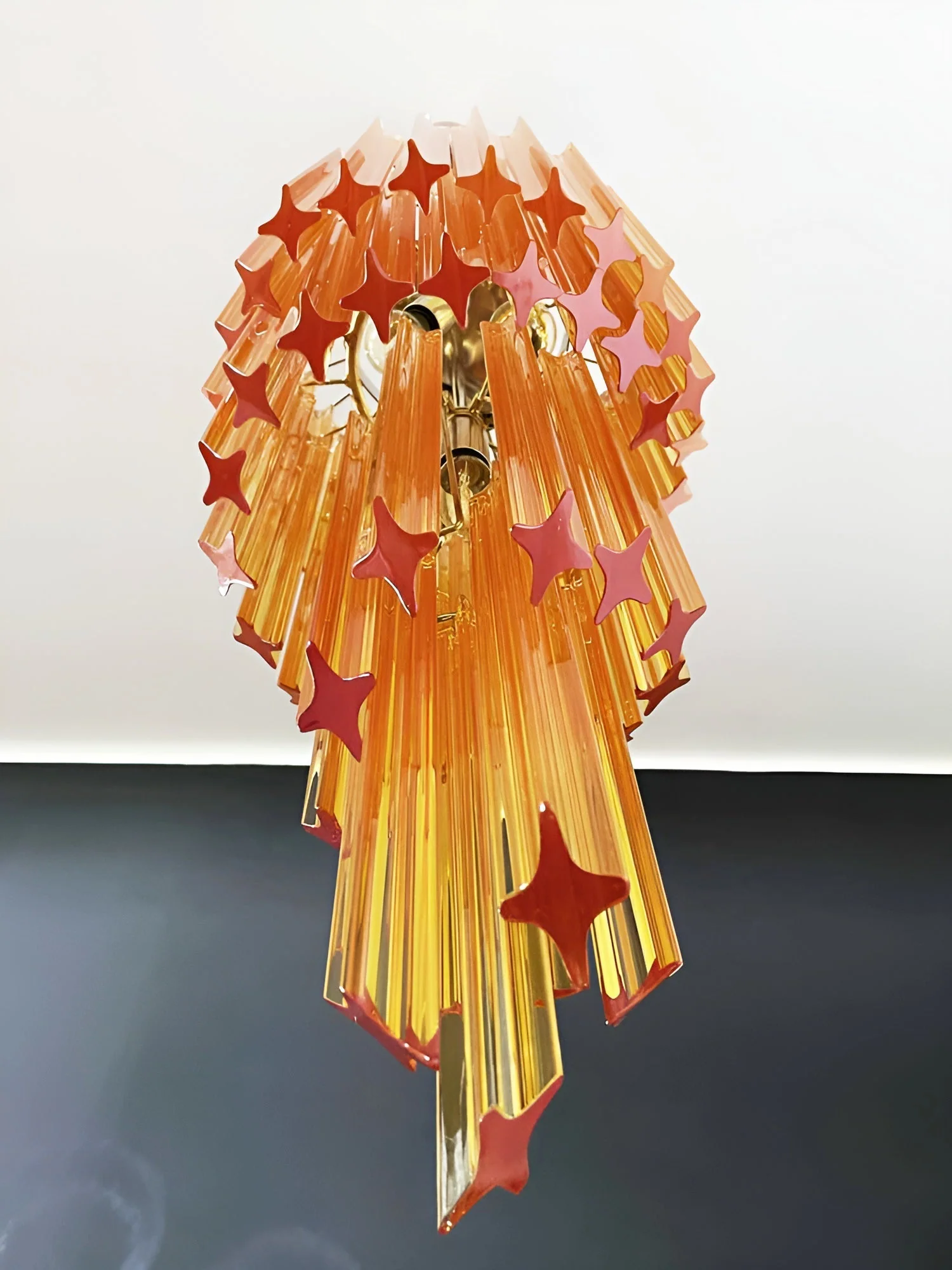 Murano Spiral Prism Glass Chandelier - Image 18