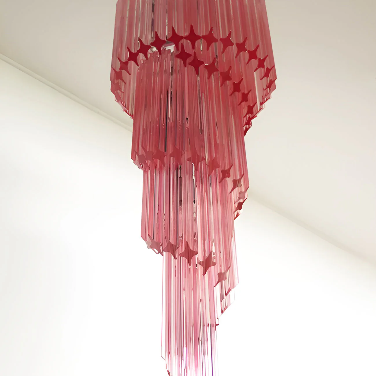 Murano Spiral Prism Glass Chandelier - Image 49