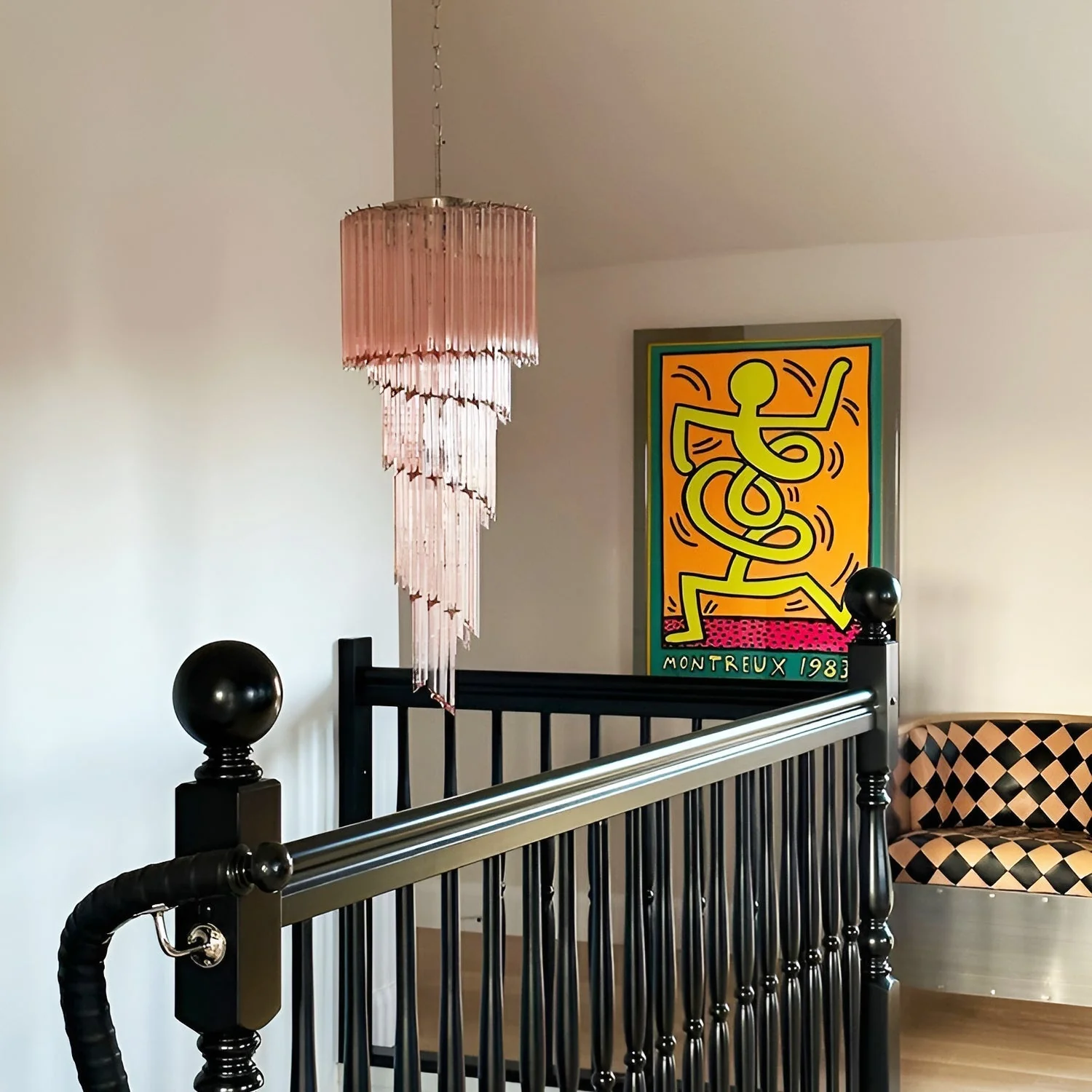 Murano Spiral Prism Glass Chandelier - Image 50