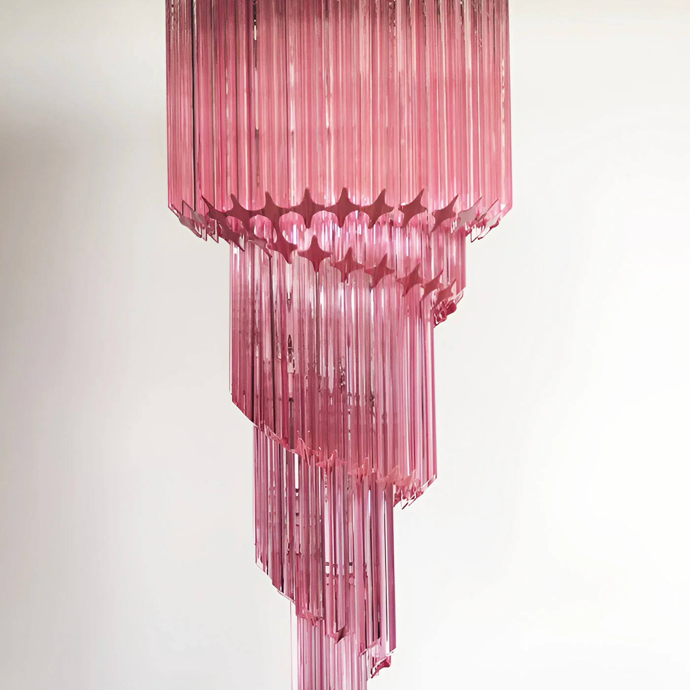 Murano Spiral Prism Glass Chandelier - Image 51