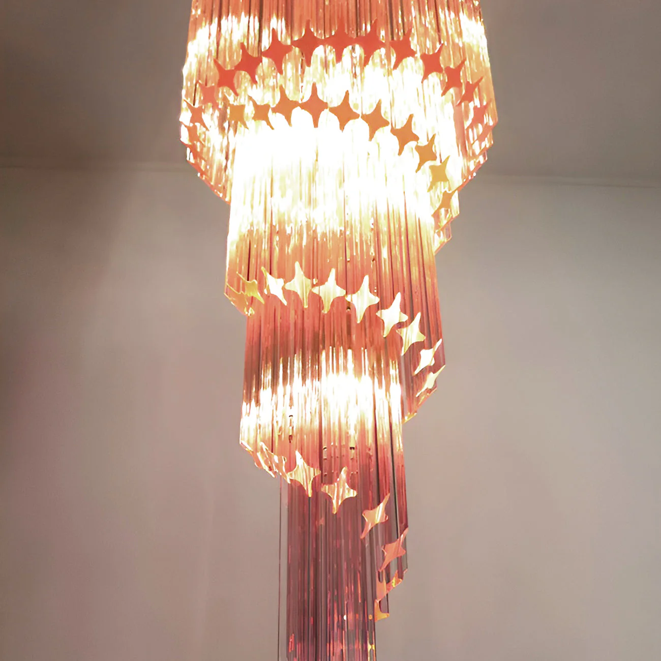 Murano Spiral Prism Glass Chandelier - Image 53