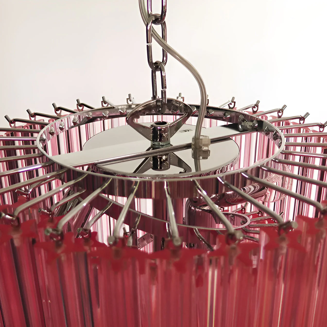 Murano Spiral Prism Glass Chandelier - Image 58