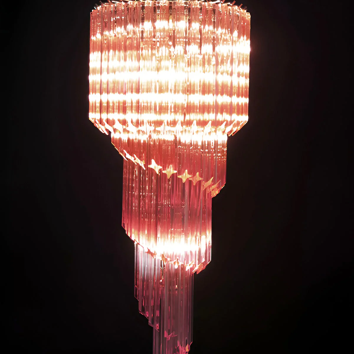 Murano Spiral Prism Glass Chandelier - Image 65