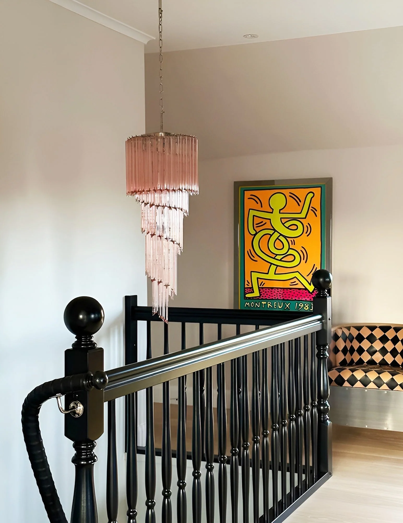 Murano Spiral Prism Glass Chandelier - Image 70