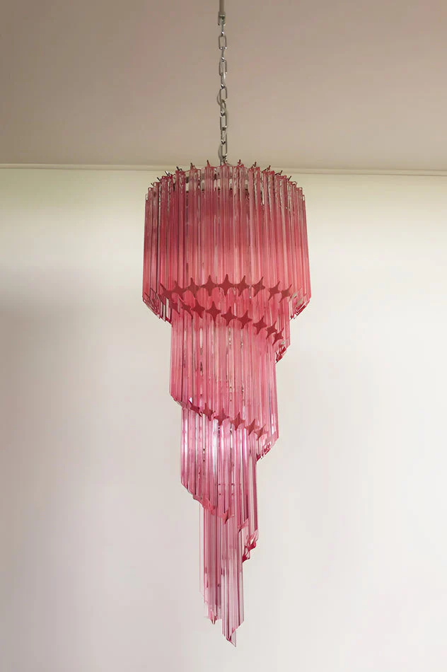 Murano Spiral Prism Glass Chandelier - Image 72