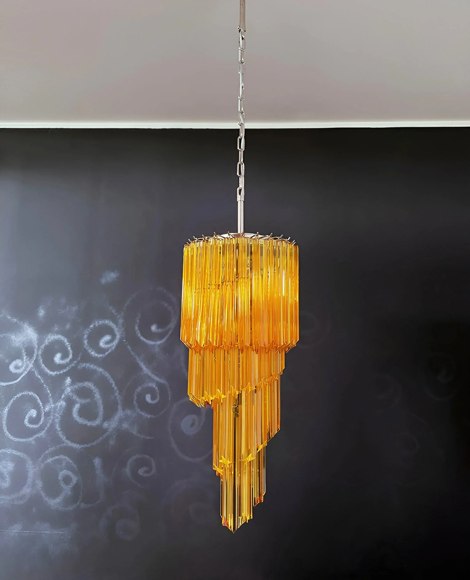 Murano Spiral Prism Glass Chandelier - Image 77