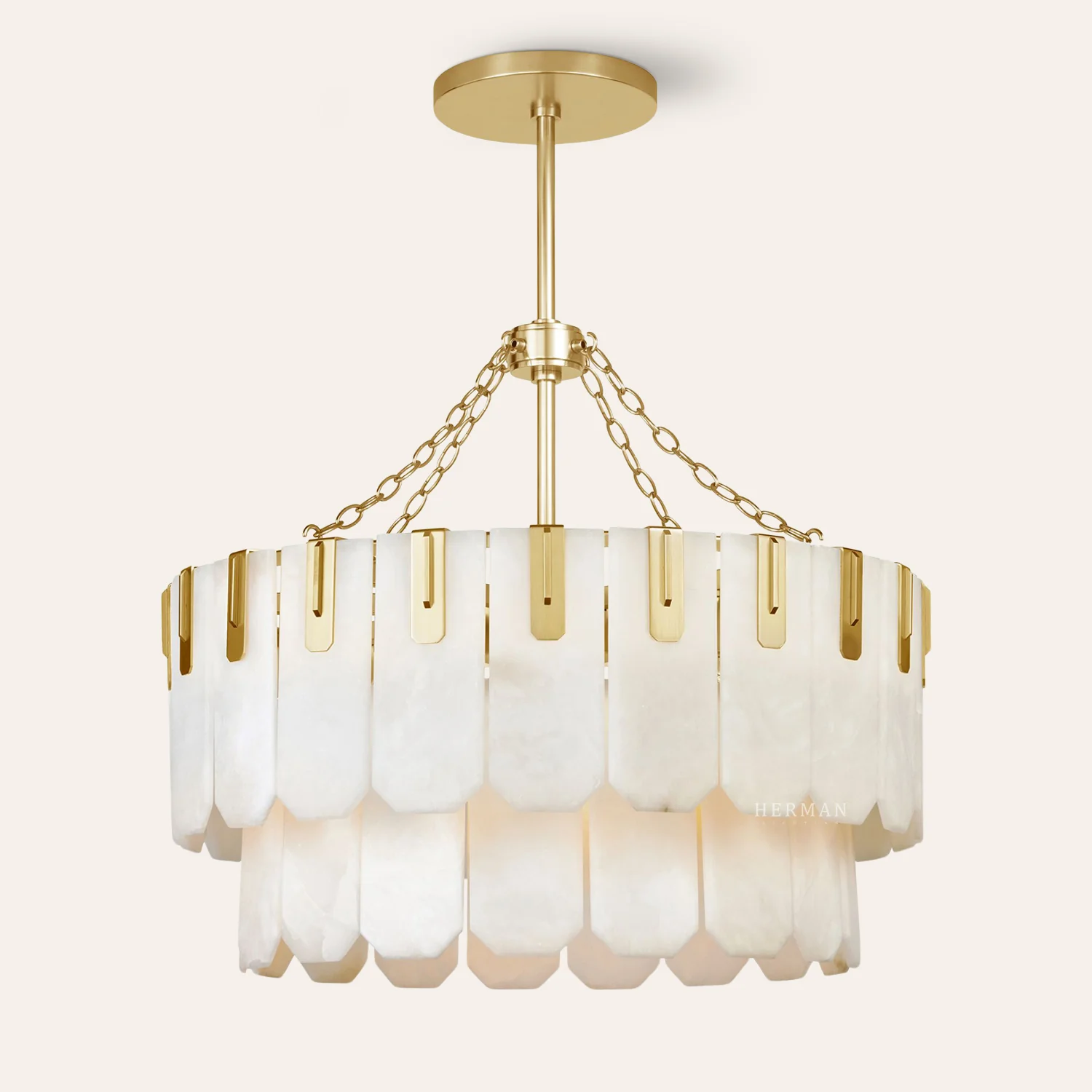 Nadia Alabaster Chandelier 30" 41" - Image 15