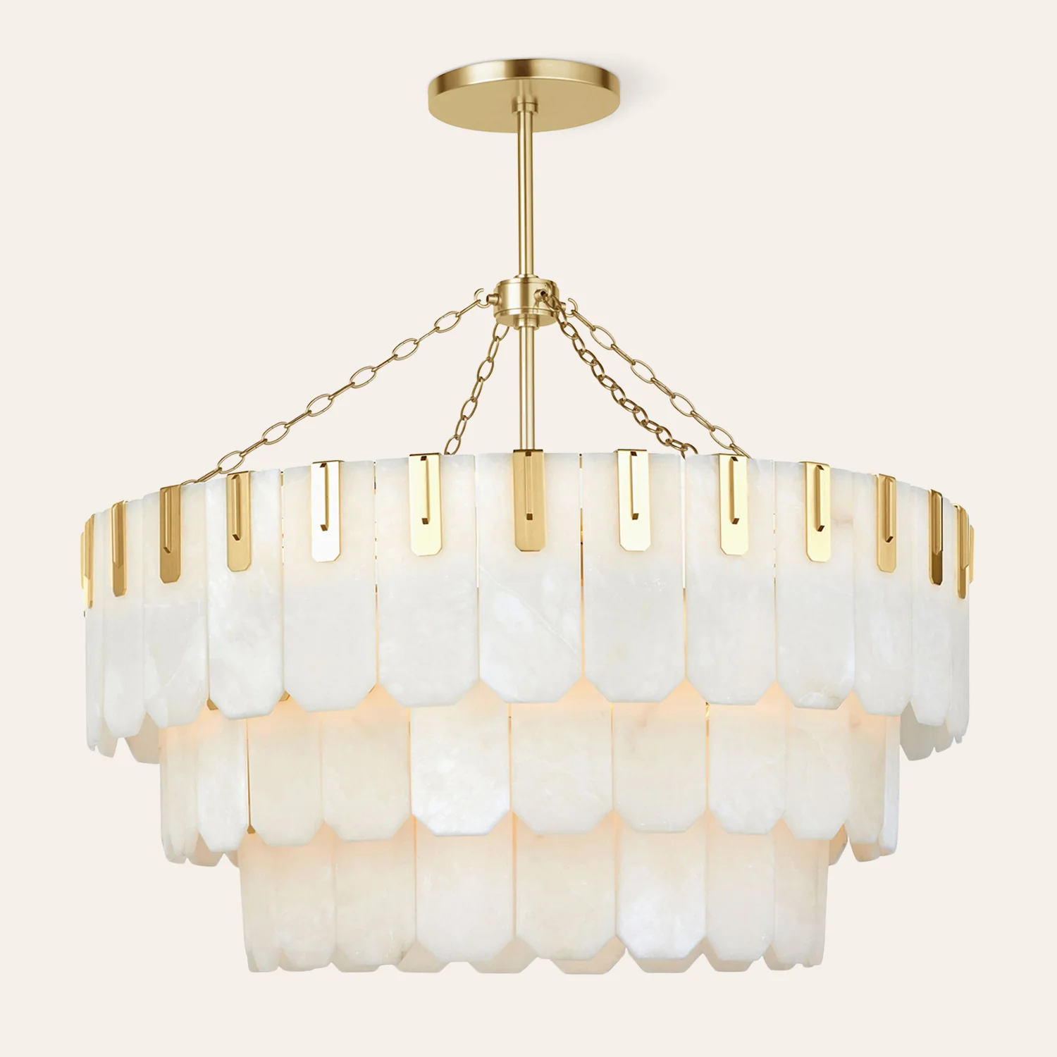 Nadia Alabaster Chandelier 30" 41" - Image 16