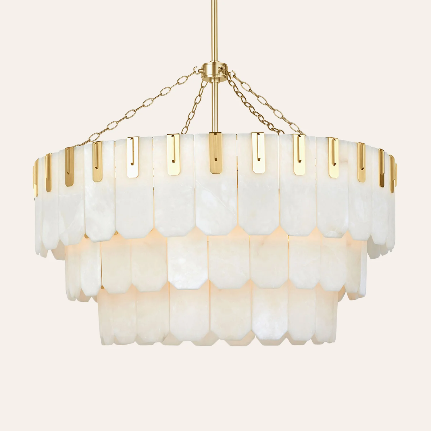 Nadia Alabaster Chandelier 30" 41" - Image 17