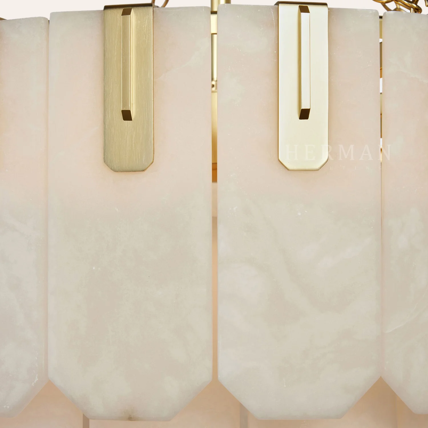 Nadia Alabaster Chandelier 30" 41" - Image 19