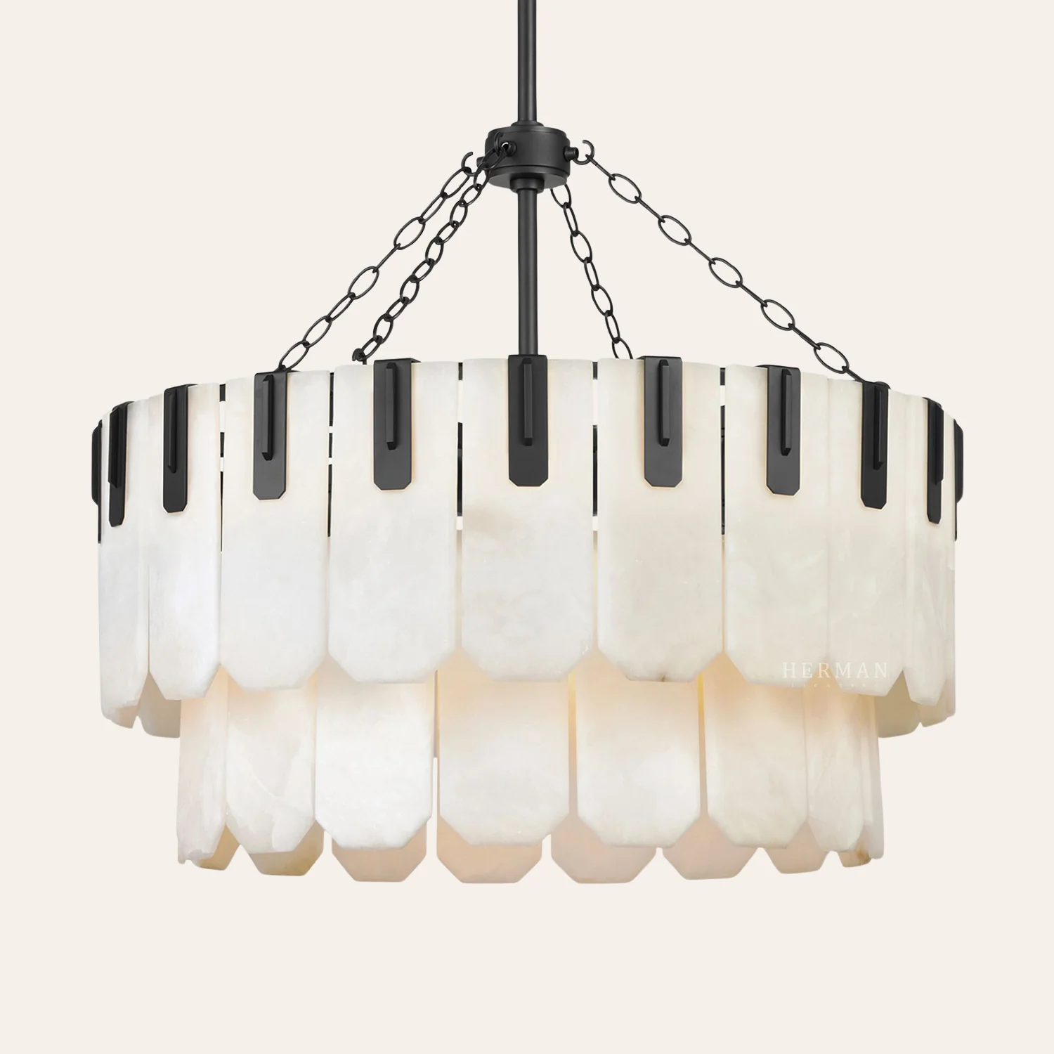 Nadia Alabaster Chandelier 30" 41" - Image 5