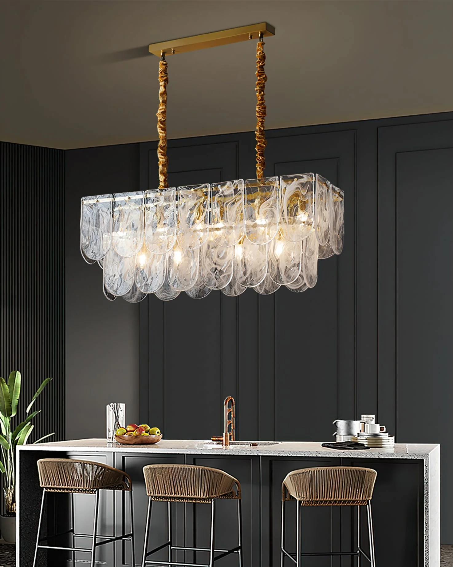 Nason Brass Chandelier - Image 10