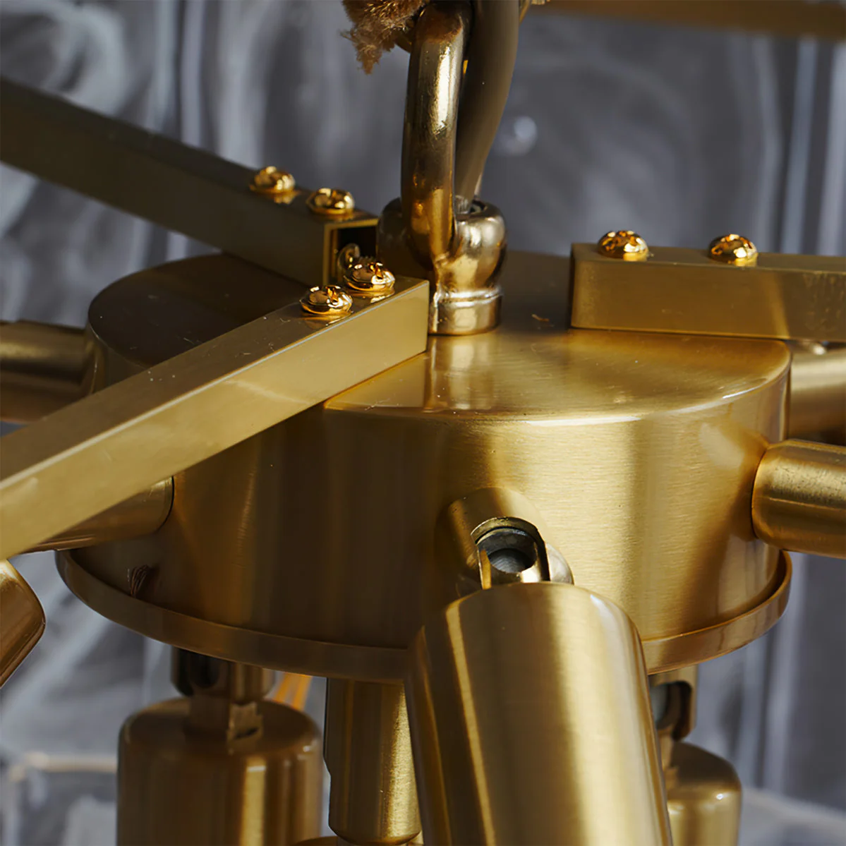 Nason Brass Chandelier - Image 4