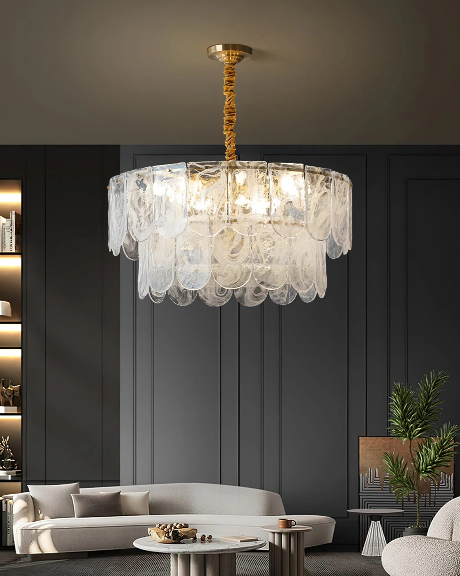 Nason Brass Chandelier - Image 7