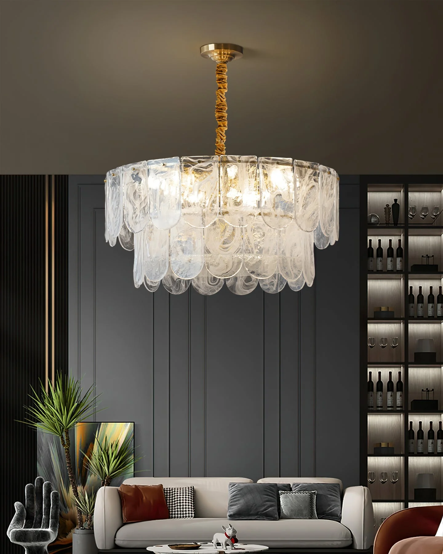 Nason Brass Chandelier - Image 9